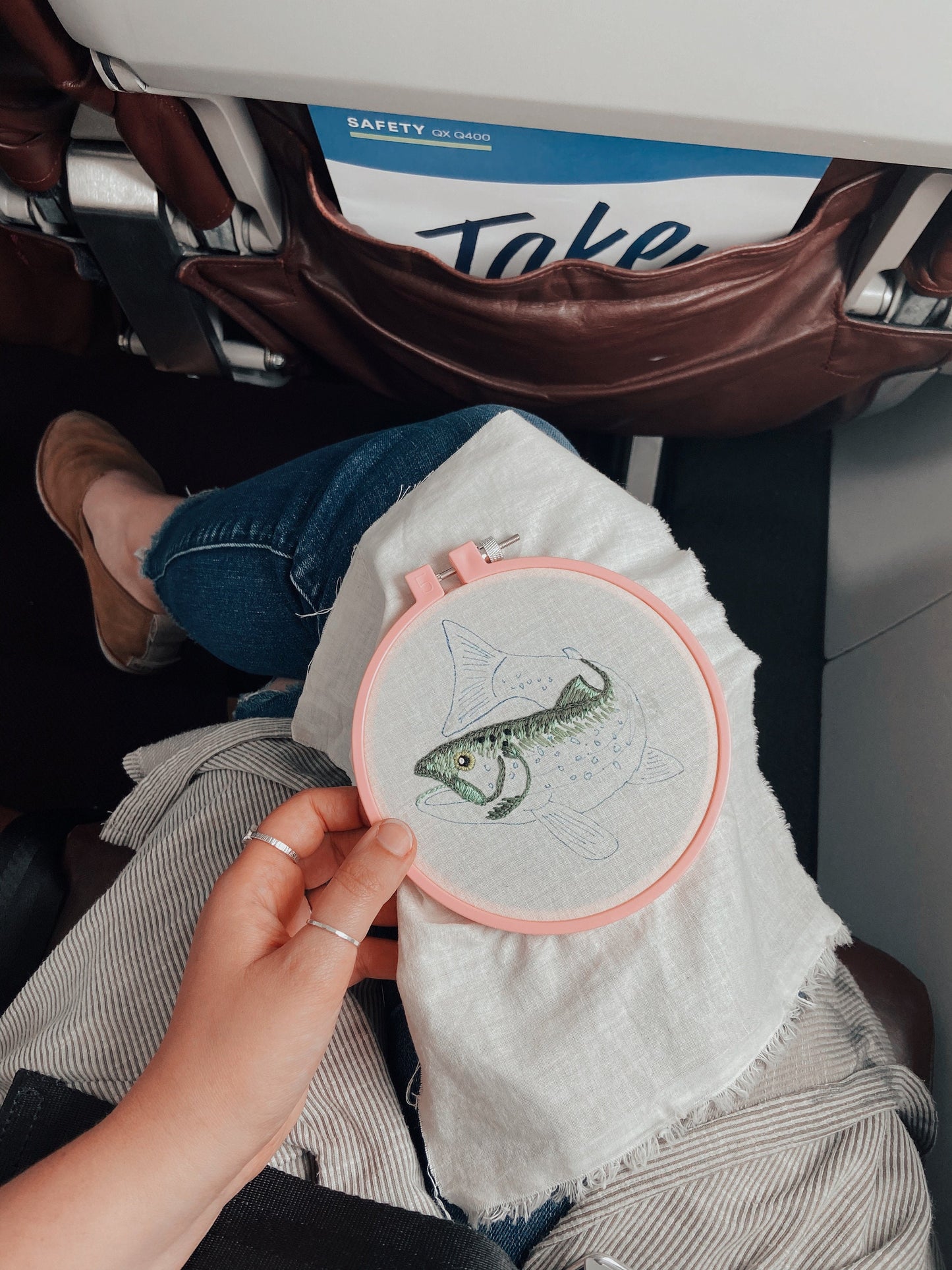 rainbow trout | digital embroidery pattern