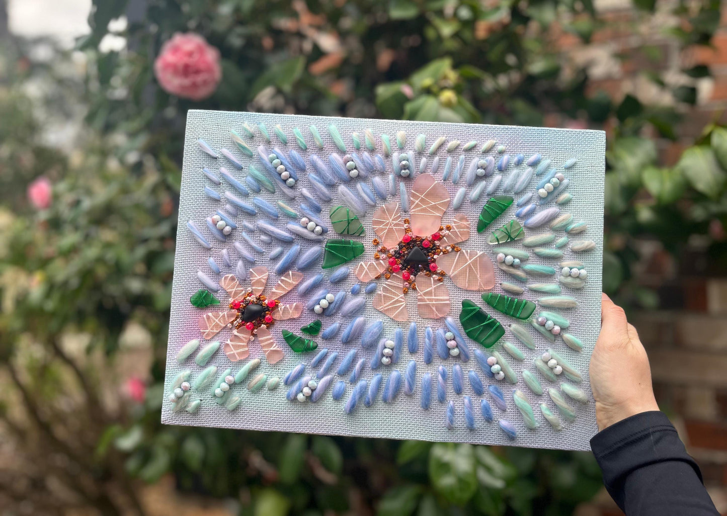 cherry blossom | mixed media abstract