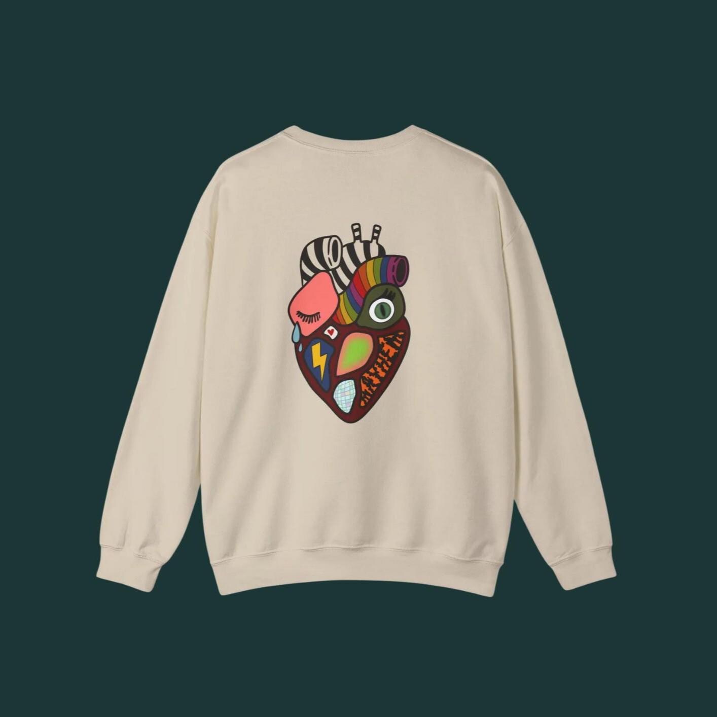 heart of a monster | crewneck sweatshirt
