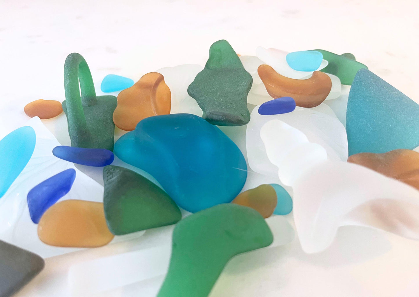 nat glass | tumbled sea glass pieces