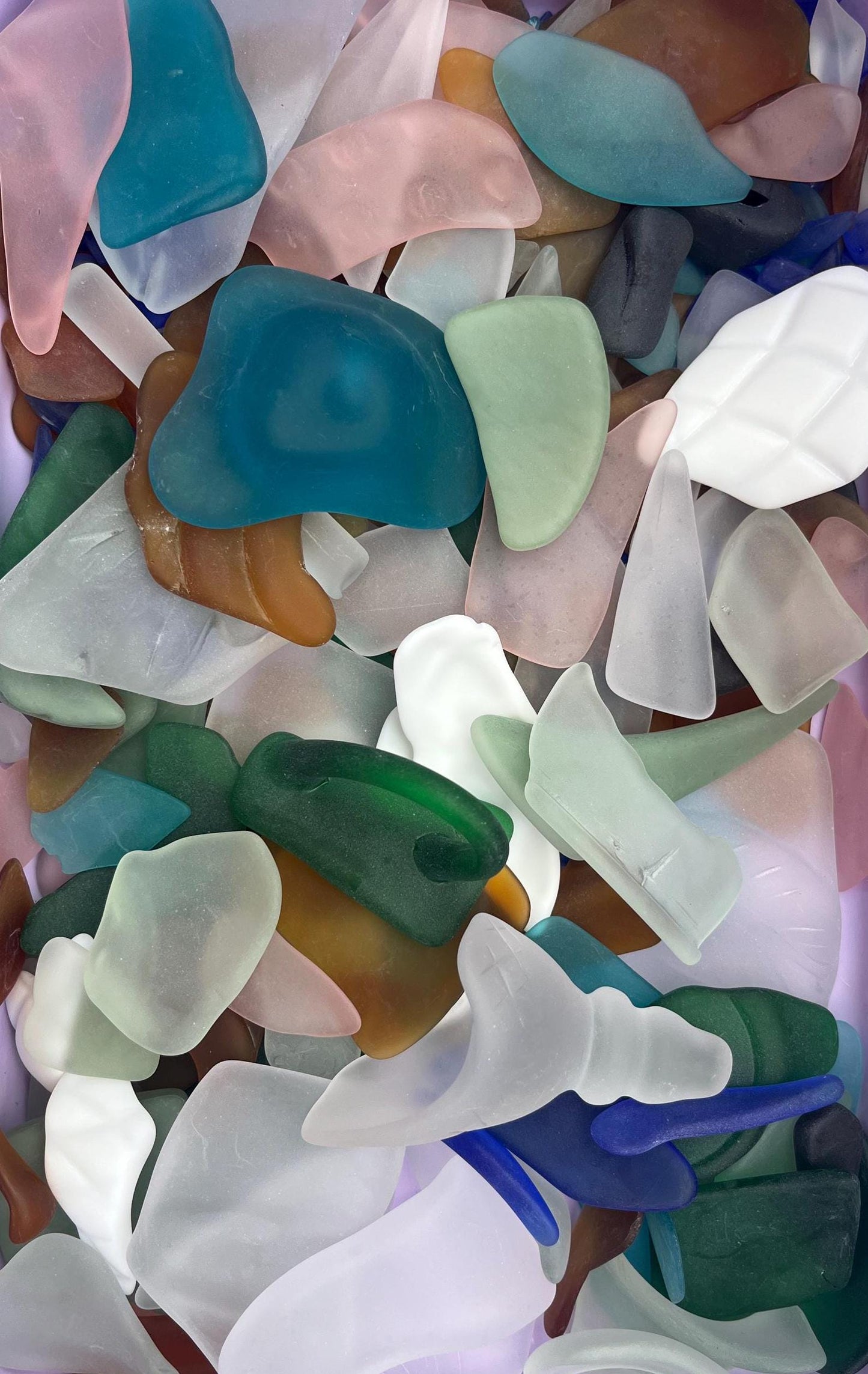 nat glass | tumbled sea glass pieces