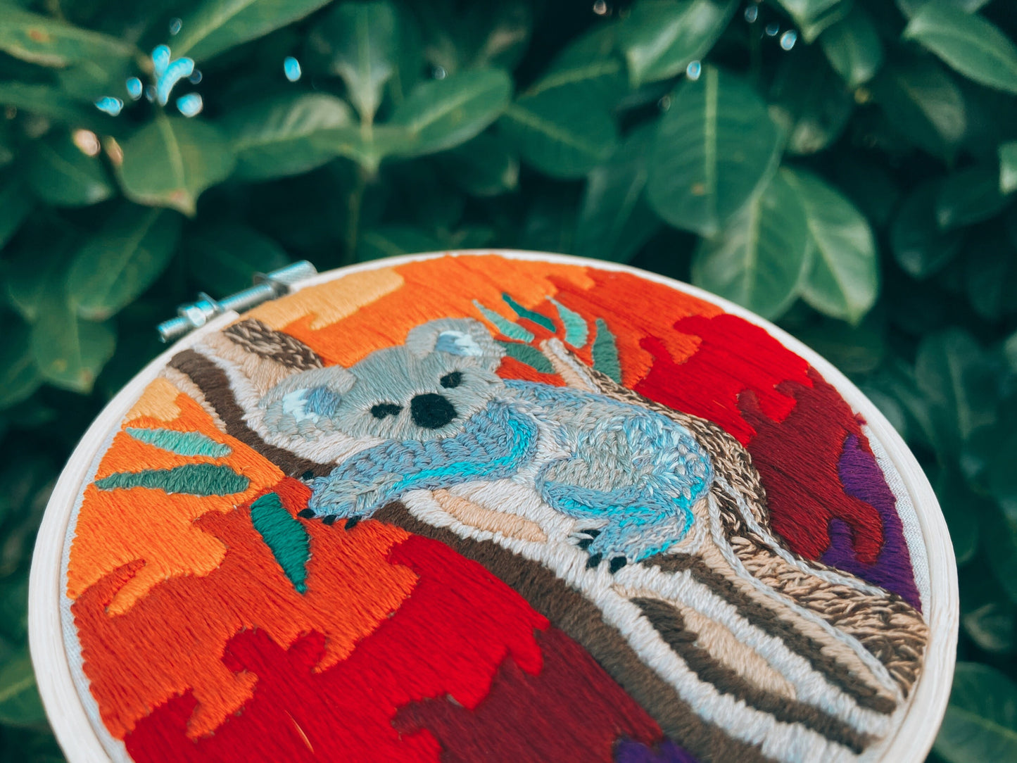 sunset koala | digital embroidery pattern