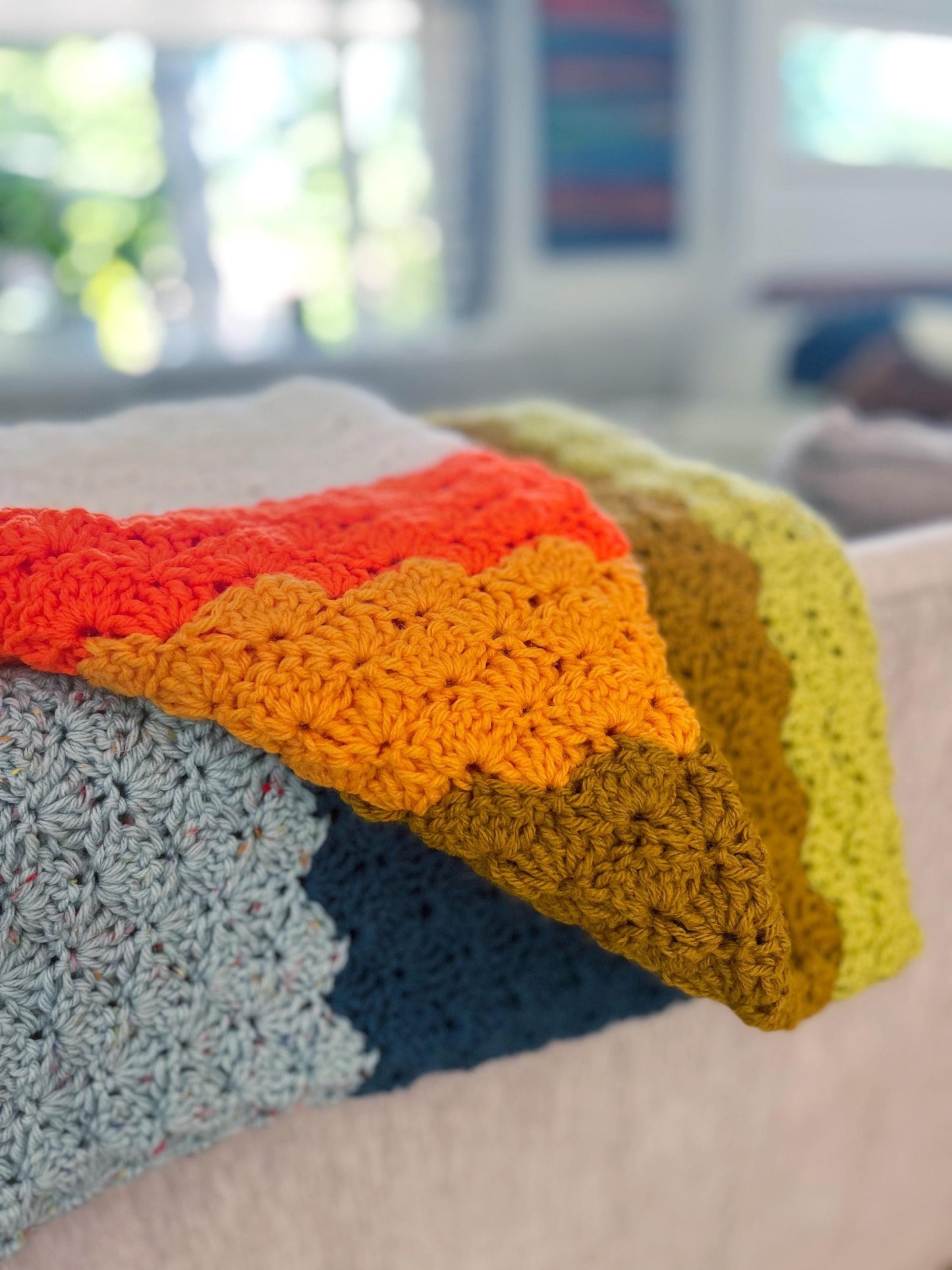 pacific summer throw blanket | digital crochet pattern