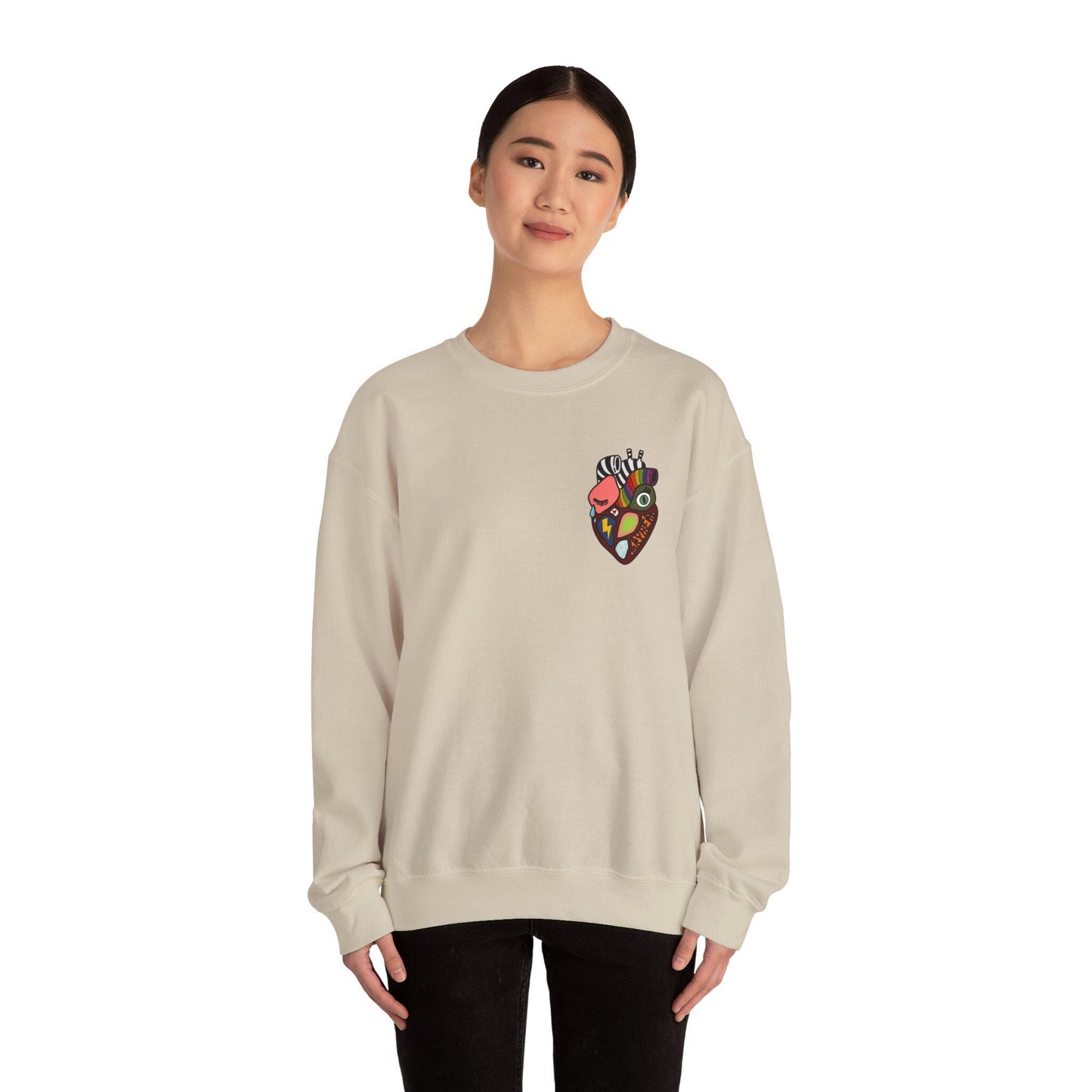 heart of a monster | crewneck sweatshirt