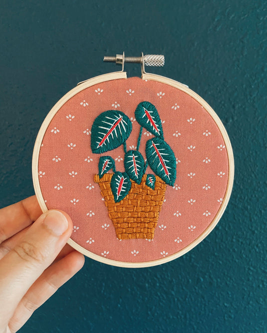 houseplant | digital embroidery pattern