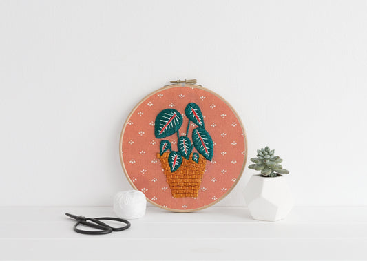 houseplant | digital embroidery pattern