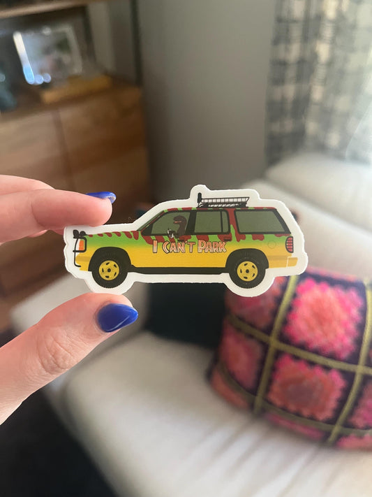 i can’t park | waterproof sticker