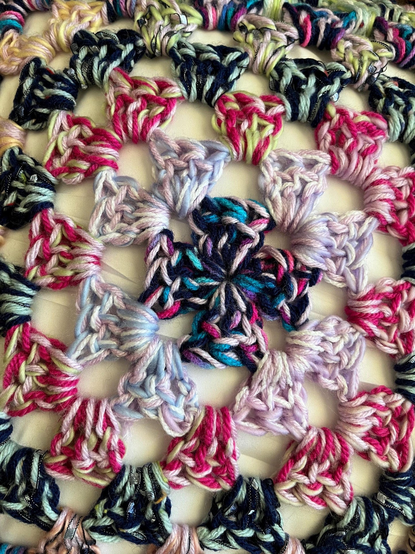 aspen | granny square throw pillow
