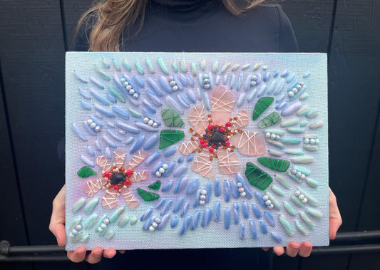 cherry blossom | mixed media abstract