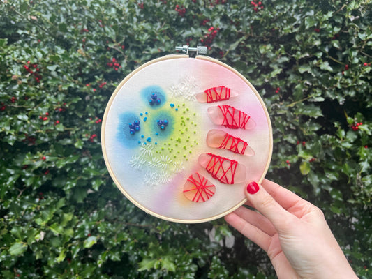 aura | abstract embroidery art