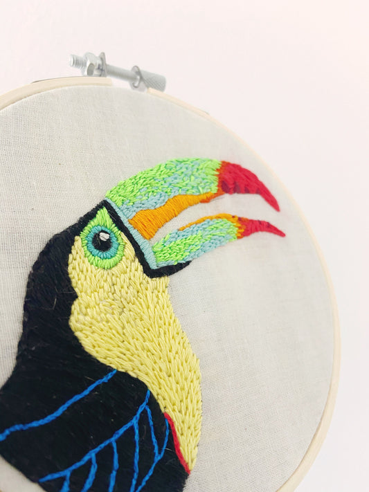 keel billed toucan | digital embroidery pattern
