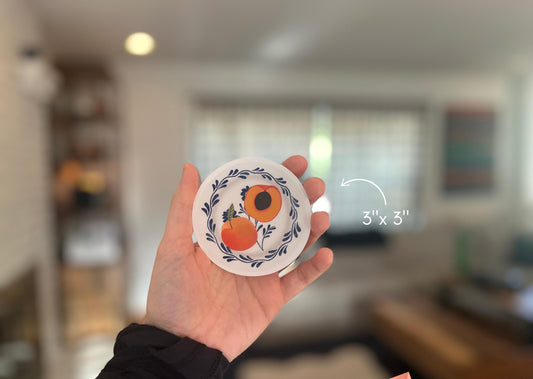 apricot | waterproof sticker