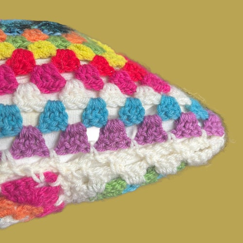 granny square pillow | digital crochet pattern